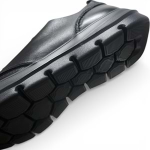 Erkek Deri Titreşim Destekli Comfort Günlük Ayakkabı 21027S - Siyah - 41