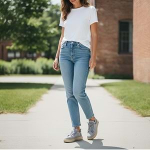 Kadın Premium Comfort Spor Ayakkabı 5038G - Gri - 37