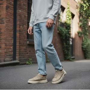 Nbl Unisex Rahat Taban Günlük Spor Ayakkabı 5012B - Bej - 39