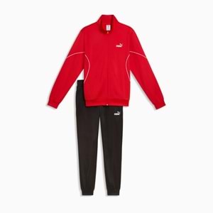 Puma Poly Piping Suit Erkek Eşofman Takımı 69176511 - Kırmızı - XXL