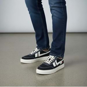 M.P Erkek Sports Casual Günlük Ayakkabı 6574SB - Siyah-Beyaz - 41