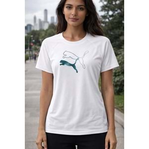 Puma Evostripe Graphic Tee Unisex Tshirt 69189602 - Beyaz - M
