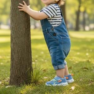 M.P Çocuk Işıklı Spor Ayakkabı 3435 - Mavi - 27