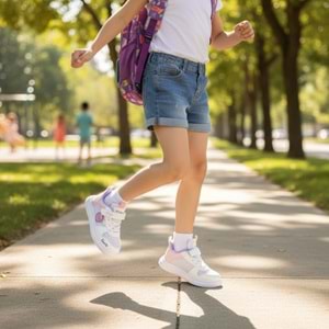 Çocuk Örgü Spor Ayakkabı 3405B - Beyaz - 33