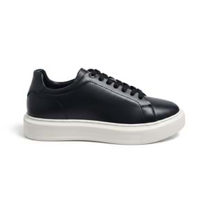 Erkek Deri Comfort Casual Ayakkabı 18661SB - Siyah - 42