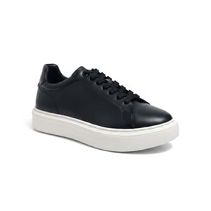 Erkek Deri Comfort Casual Ayakkabı 18661SB - Siyah - 42