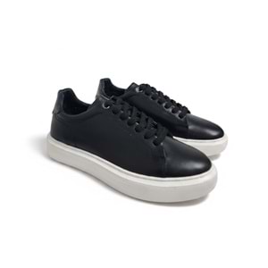 Erkek Deri Comfort Casual Ayakkabı 18661SB - Siyah - 42
