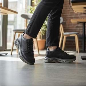 Marcomen Erkek Deri Casual Günlük Ayakkabı 23390SB - Siyah - 42