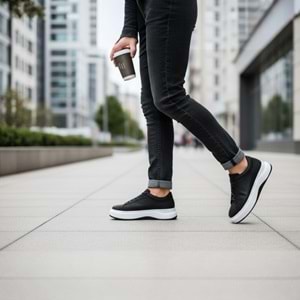 Nordhan Erkek Nubuk Deri Casual Günlük Ayakkabı ND-1616S1 - Siyah - 43