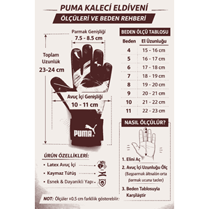 Puma Future Play Çocuk NC Kaleci Eldiveni 04212801 - Kırmızı - 5
