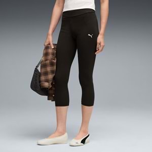Puma Ess Kadın Capri Leggings 69237501 - Siyah - S