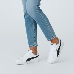 Puma Up Unisex Spor Ayakkabı 37260548 - Beyaz-Lacivert - 37,5