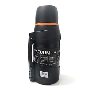 Humtto Travel Pot Paslanmaz Çelik 1300 ML Termos HB202416 - Siyah - 1300ML