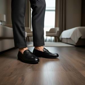 Erkek Deri Casual Ayakkabı 2000S - Siyah - 41