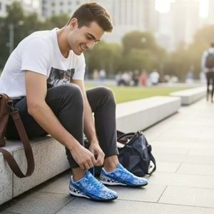 M.P Erkek Halı Saha Ayakkabısı 6606 - Mavi - 42