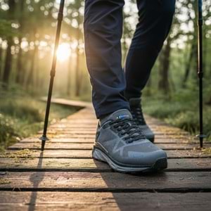 M.P Erkek Water Resistans Trekking Spor Ayakkabı 6108 - Gri - 41