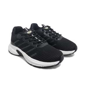 M.P Unisex Örgü Spor Ayakkabı 251-2301 - Siyah-Beyaz - 38