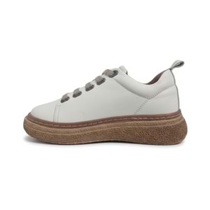 Kadın Deri Casual Günlük Ayakkabı 7750-LX - Krem - 39