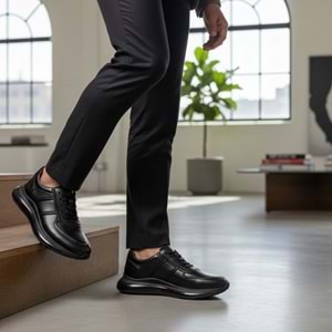 Erkek Deri Casual Comfort Ayakkabı 5046 - Siyah - 44
