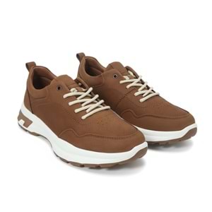 Erkek Nubuk Deri Rahat Casual Ayakkabı TN261039 - Taba - 42