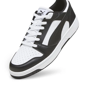 Puma Rebound V6 Low Erkek Spor Ayakkabı 40638801 - Siyah-Beyaz - 41