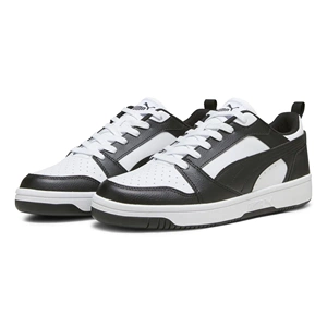 Puma Rebound V6 Low Erkek Spor Ayakkabı 40638801 - Siyah-Beyaz - 43