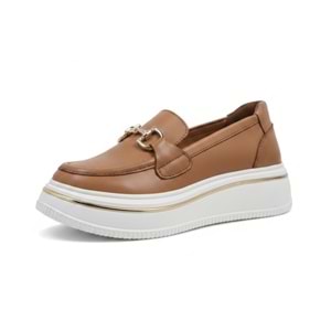 Mammamia Kadın Deri Casual Ayakkabı T3960 - Taba - 37
