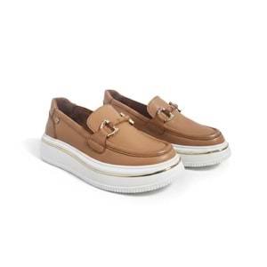 Mammamia Kadın Deri Casual Ayakkabı T3960 - Taba - 37