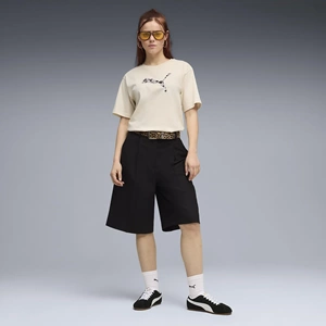 Puma Ess Graphic Animel Tee Kadın Tshirt 69182187 - Bej - XL