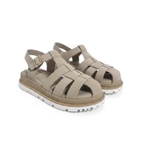 Bulldozer Kadın Süet Deri Terlik 261739 - Bej - 40