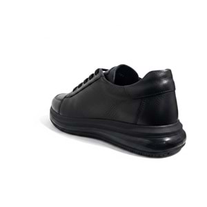 Erkek Deri Casual Sneaker Ayakkabı 20031 - Siyah - 43