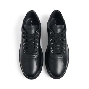 Erkek Deri Casual Sneaker Ayakkabı 20031 - Siyah - 43