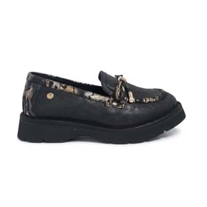 Mammamia Kadın Casual Deri Ayakkabı S-3805 - Siyah - 36