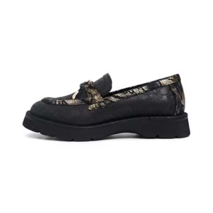 Mammamia Kadın Casual Deri Ayakkabı S-3805 - Siyah - 39