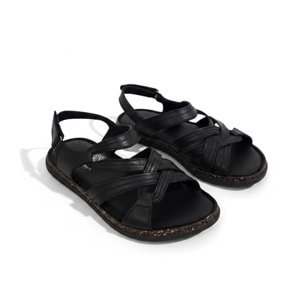 Mammamia Kadın Deri Sandalet S2740-LX - Siyah - 39