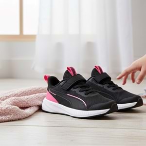 Puma Flyer 3 AC+ Çocuk Spor Ayakkabı 40152703 - Siyah-Fuşya - 30