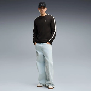 Puma Ess Elevated Crew Erkek Sweatshirt 694719 51 - Siyah - L