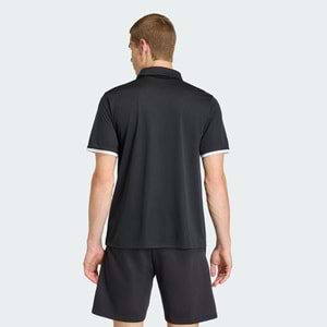 Adidas Erkek Polo Yaka Tshirt JR6660 - Siyah - L