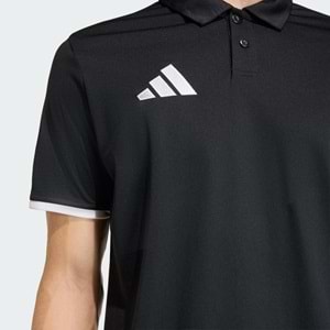 Adidas Erkek Polo Yaka Tshirt JR6660 - Siyah - L