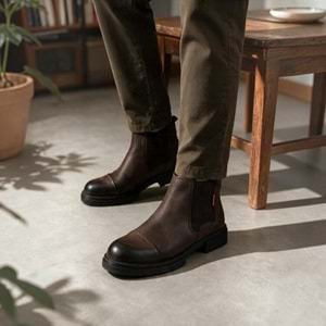 Erkek Casual Nubuk Deri Bot 270004 - Kahve - 41