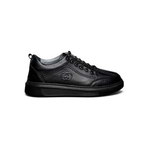 Erkek Deri Comfort Casual Ayakkabı 262-5345 - Siyah - 40