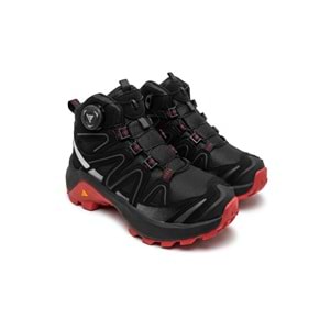Çocuk Outdoor Bilek Makaralı Waterproof Ayakkabı 271793E-1 - Siyah-Kırmızı - 32