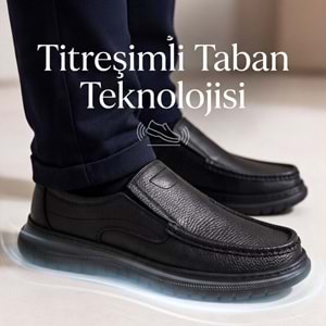 Erkek Deri Massage Technology Günlük Ayakkabı 270100 - Siyah - 40
