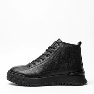 Erkek Deri Casual Bot 260014 - Siyah - 40