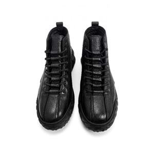Erkek Deri Casual Bot 260014 - Siyah - 40