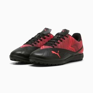Puma Rapid TT Halı Saha Ayakkabısı 10931503 - Siyah-Kırmızı - 36