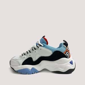 Skechers D lites Kadın Spor Ayakkabı - Beyaz-Mavi - 37