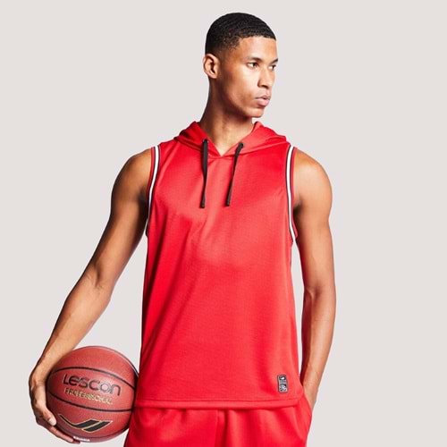 Lescon 1056 Basketbol Kolsuz Üst - Kırmızı - L