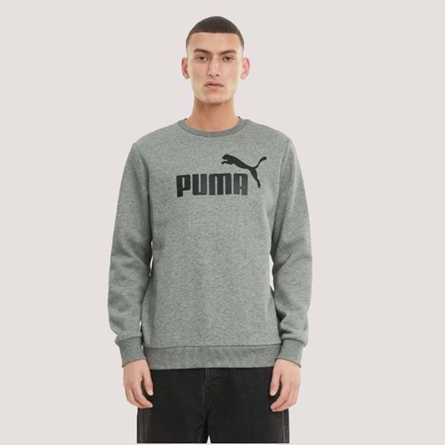 Ess Big Logo Crew 24K Erkek Sweatshirt - Gri - XXL