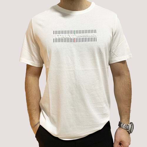 4W Zey Erkek T-Shirt - Beyaz - XL
